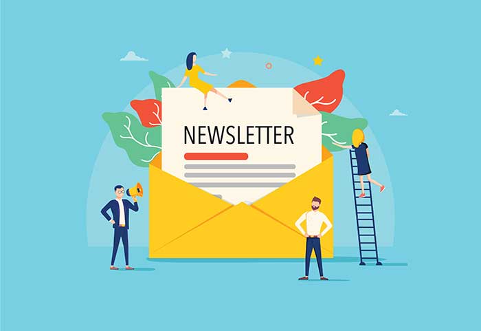 newsletter リピート回数80回超!ニュースレターの印刷製本事例